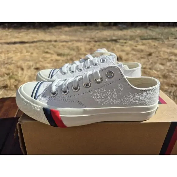 PRO-Keds Royal Low Leather White Men’s Size 4 PH61438 Low New Very Nice - Picture 5 of 8